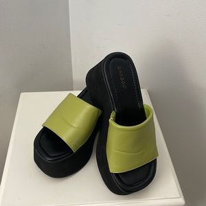 Lime Green Slides by Bamboo